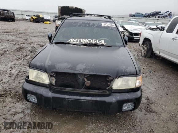 2001 Subaru Forester S w/Premium Pkg with VIN JF1SF65611H730807, listed as a Copart auction lot 84241384 with 221,698 mi miles and Salvage Title. Bid and sale history available at carsss.com. Image 5.