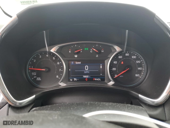 2019 Chevrolet Equinox LT with VIN 2GNAXKEV4K6201613, listed as a Copart auction lot 46861345 with 76,622 mi miles and Salvage Title. Bid and sale history available at carsss.com. Image 9.