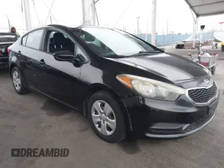 2016 Kia Forte LX with VIN KNAFK4A66G5580833, listed as a IAAI auction lot 42028353 with 109,337 mi miles. Bid and sale history available at carsss.com. Image 1.