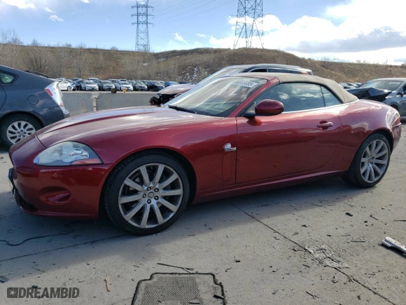2007 Jaguar XK with VIN SAJWA44B575B10862, listed as a Copart auction lot 46865685 with 83,912 mi miles and Clean Title. Bid and sale history available at carsss.com. Image 1.