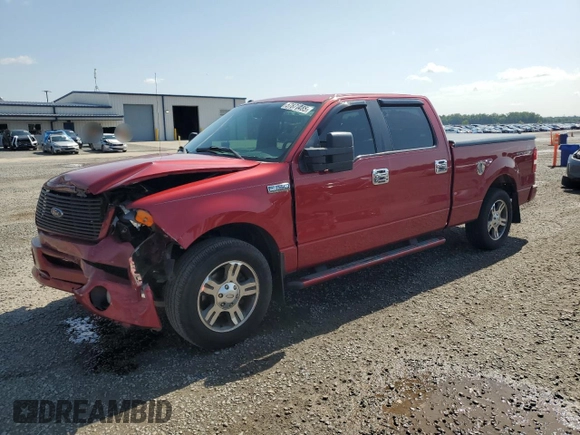 2008 Ford F-150 XLT with VIN 1FTPW12V18KE25514, listed as a Copart auction lot 57871485 with 248,915 mi miles and Salvage title. Bid and sale history available at DreamBid. Image 1.