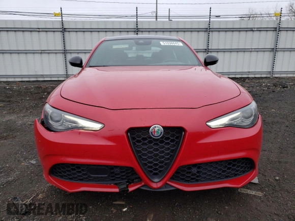 2021 Alfa Romeo Giulia Ti with VIN ZARFANBN4M7647744, listed as a Copart auction lot 51036045 with 83,974 mi miles and Salvage title. Bid and sale history available at DreamBid. Image 5.