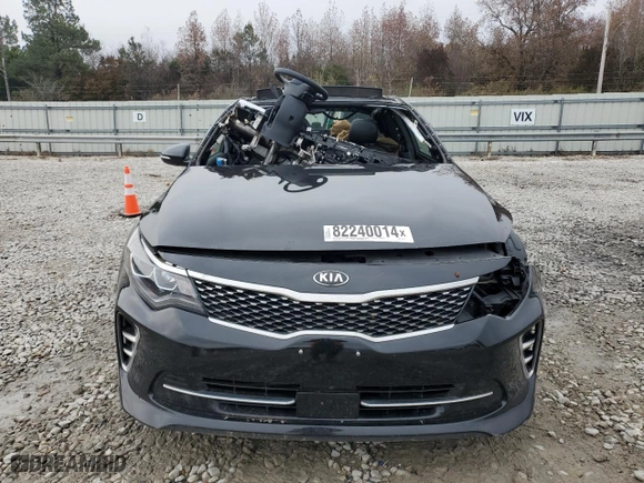 2017 Kia Optima SX with VIN 5XXGW4L24HG137812, listed as a Copart auction lot 82240014 with 0 mi miles and Salvage Title. Bid and sale history available at carsss.com. Image 5.