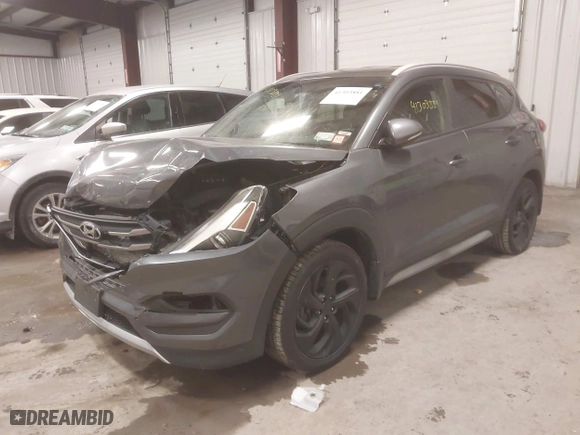 2017 Hyundai Tucson Sport with VIN KM8J3CA23HU429257, listed as a IAAI auction lot 41303881 with 121,366 mi miles. Bid and sale history available at carsss.com. Image 17.