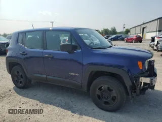 2018 Jeep Renegade Upland with VIN ZACCJBAB2JPJ54207, listed as a Copart auction lot 60516265 with 95,224 mi miles and Salvage title. Bid and sale history available at DreamBid. Image 4.