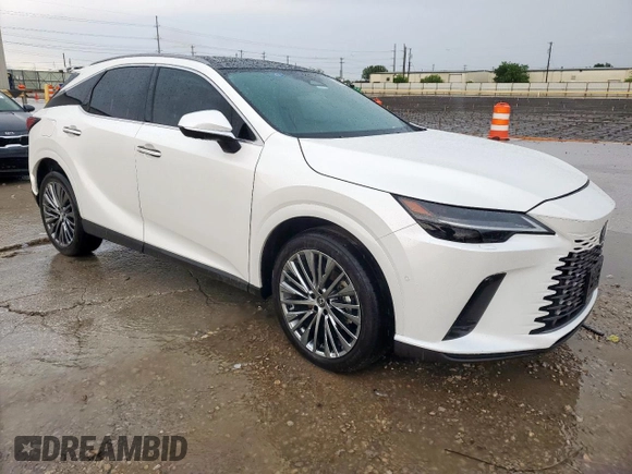 2024 Lexus RX 450h+ Luxury with VIN JTJCJMGA8R2011729, listed as a Copart auction lot 55692615 with Not provided miles and Salvage title. Bid and sale history available at DreamBid. Image 4.