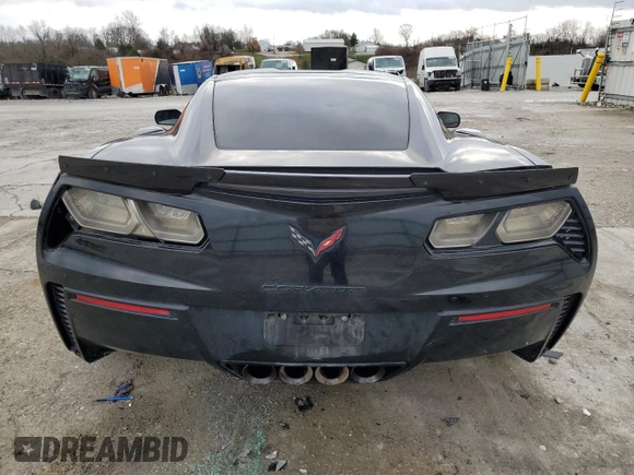 2019 Chevrolet Corvette Z06 2LZ with VIN 1G1YS2D68K5605471, listed as a Copart auction lot 84206164 with 87,844 mi miles and Salvage Title. Bid and sale history available at carsss.com. Image 6.