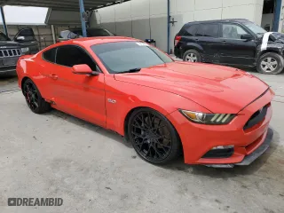 2017 Ford Mustang GT with VIN 1FA6P8CF8H5310924, listed as a Copart auction lot 53164265 with 0 mi miles and Salvage Title. Bid and sale history available at carsss.com. Image 4.