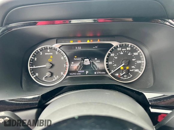 2022 Nissan Pathfinder Platinum with VIN 5N1DR3DH8NC269387, listed as a Copart auction lot 43648835 with 32,292 mi miles and Salvage title. Bid and sale history available at DreamBid. Image 9.