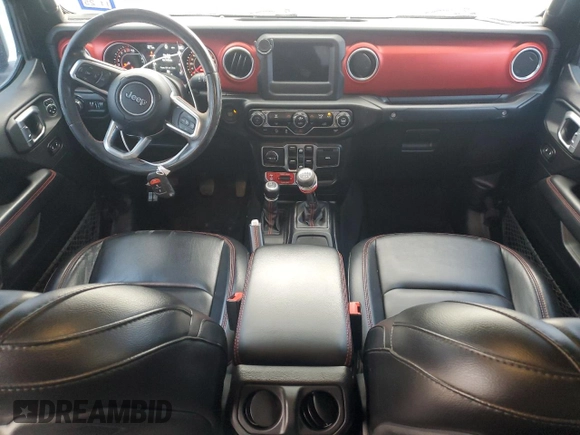 2020 Jeep Gladiator Rubicon with VIN 1C6JJTBG1LL147385, listed as a Copart auction lot 46136215 with 33,814 mi miles and Clean Title. Bid and sale history available at DreamBid. Image 8.