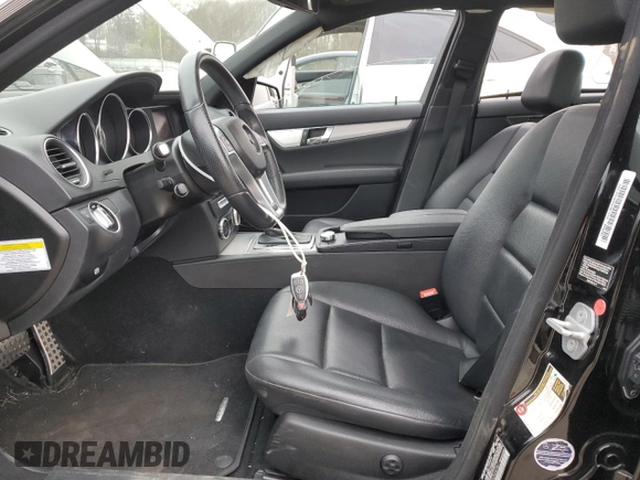 2013 Mercedes-Benz C 300 Sport with VIN WDDGF8AB0DR283941, listed as a Copart auction lot 52590685 with 55,016 mi miles and Salvage Title. Bid and sale history available at DreamBid. Image 7.