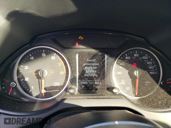 2014 Audi Q5 Prestige with VIN WA1WGAFP7EA009628, listed as a Copart auction lot 79746924 with 116,403 mi miles and Salvage title. Bid and sale history available at DreamBid. Image 9.