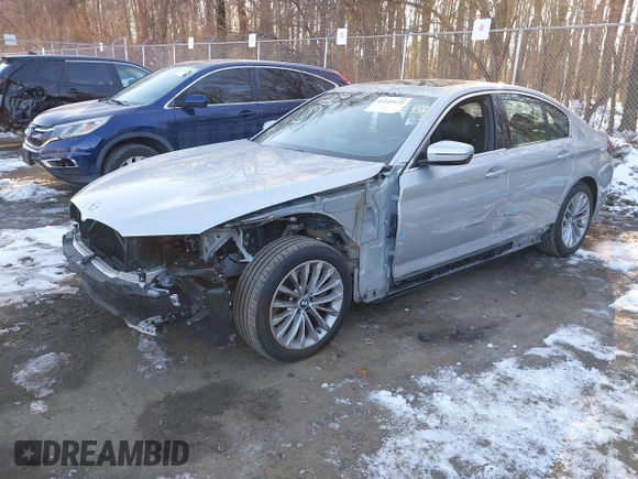 2021 BMW 5 Series 530i xDrive with VIN WBA13BJ02MWX30031, listed as a IAAI auction lot 41249175 with 65,341 mi miles and . Bid and sale history available at carsss.com. Image 2.