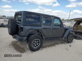 2024 Jeep Wrangler Rubicon z VIN 1C4PJXFG6RW261748, wystawiony jako Copart lot #44166485 z przebiegiem 7 911 mil mil oraz Szkoda całkowita • Salvage title. Historia ofert i sprzedaży dostępna na DreamBid. Obrazek 3.