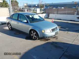 2004 Audi A4 1.8T with VIN WAUJC68E64A080352, listed as a IAAI auction lot 41635920 with 112,228 mi miles. Bid and sale history available at carsss.com. Image 1.
