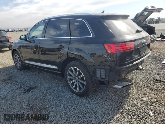 2019 Audi Q7 Premium Plus with VIN WA1LHAF7XKD024487, listed as a Copart auction lot 58400285 with 74,156 mi miles and Salvage title. Bid and sale history available at DreamBid. Image 2.