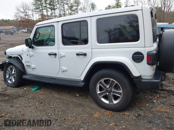2021 Jeep Wrangler Unlimited Sahara with VIN 1C4HJXEG6MW751752, listed as a IAAI auction lot 41104960 with 47,460 mi miles and . Bid and sale history available at DreamBid. Image 15.