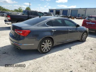 2014 Kia Cadenza Premium with VIN KNALN4D71E5133001, listed as a Copart auction lot 73171624 with 136,539 mi miles and Clean Title. Bid and sale history available at carsss.com. Image 3.