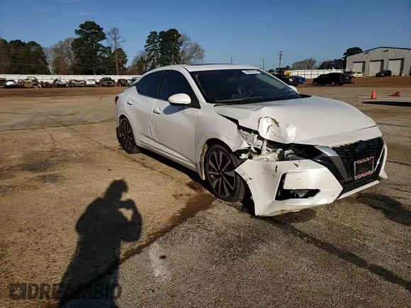2022 Nissan Sentra SV with VIN 3N1AB8CV9NY211024, listed as a Copart auction lot 48975375 with 53,744 mi miles and Salvage Title. Bid and sale history available at carsss.com. Image 11.
