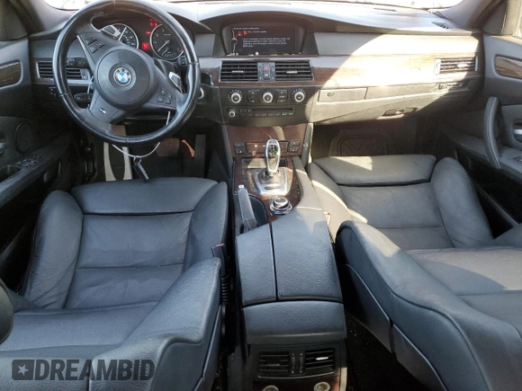 2010 BMW 5 Series 550i with VIN WBANW5C53ACT56674, listed as a Copart auction lot 70927084 with 129,722 mi miles and Salvage Title. Bid and sale history available at DreamBid. Image 8.