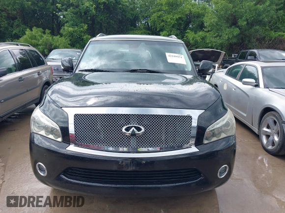 2011 Infiniti QX56 8-passenger with VIN JN8AZ2ND2B9700350, listed as a IAAI auction lot 42189951 with 135,424 mi miles. Bid and sale history available at carsss.com. Image 6.