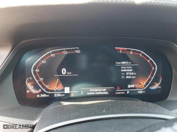 2019 BMW X5 xDrive40i with VIN 5UXCR6C50KLL21212, listed as a Copart auction lot 51939165 with 49,973 mi miles and Salvage Title. Bid and sale history available at carsss.com. Image 9.