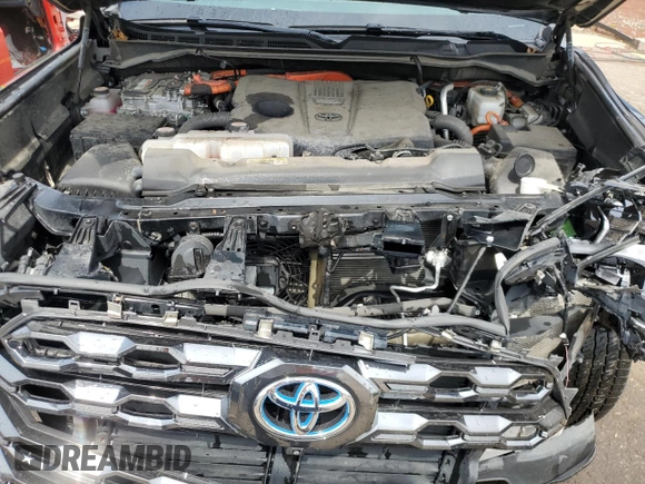 2023 Toyota Tundra Platinum Hybrid with VIN 5TFNC5DBXPX013832, listed as a Copart auction lot 54232575 with 52,894 mi miles and Clean title. Bid and sale history available at DreamBid. Image 11.