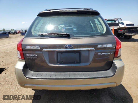 2008 Subaru Outback i z VIN 4S4BP61C087302239, wystawiony jako Copart lot #58825705 z przebiegiem 143 544 mil mil oraz Czysty tytuł • Clean title. Historia ofert i sprzedaży dostępna na DreamBid. Obrazek 6.