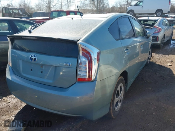 2013 Toyota Prius One with VIN JTDKN3DUXD1693295, listed as a IAAI auction lot 41768901 with 152,620 mi miles. Bid and sale history available at carsss.com. Image 4.