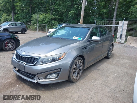 2014 Kia Optima SX with VIN 5XXGR4A75EG270693, listed as a IAAI auction lot 42606134 with 126,486 mi miles and . Bid and sale history available at DreamBid. Image 2.