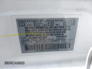 2022 Nissan Sentra SV z VIN 3N1AB8CV1NY272528, wystawiony jako IAAI lot #42344178 z przebiegiem 50 569 mil mil oraz . Historia ofert i sprzedaży dostępna na DreamBid. Obrazek 9.