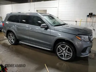 2017 Mercedes-Benz GLS 550 with VIN 4JGDF7DE6HA840543, listed as a Copart auction lot 38720824 with 53,722 mi miles and . Bid and sale history available at DreamBid. Image 4.