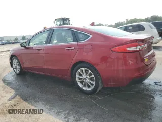 2019 Ford Fusion Hybrid SEL with VIN 3FA6P0MU9KR136851, listed as a Copart auction lot 51752575 with 104,637 mi miles and Salvage Title. Bid and sale history available at carsss.com. Image 2.