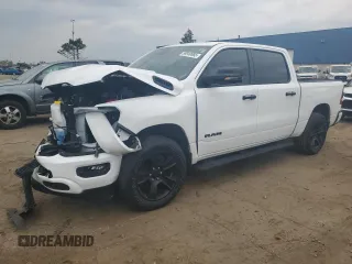2023 Ram 1500 Big Horn with VIN 1C6SRFFT8PN582081, listed as a Copart auction lot 58948865 with 26,768 mi miles and Salvage title. Bid and sale history available at DreamBid. Image 1.