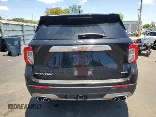 2020 Ford Explorer Platinum z VIN 1FM5K8HC5LGA11113, wystawiony jako Copart lot #57035265 z przebiegiem 52 232 mil mil oraz Szkoda całkowita • Salvage title. Historia ofert i sprzedaży dostępna na DreamBid. Obrazek 6.