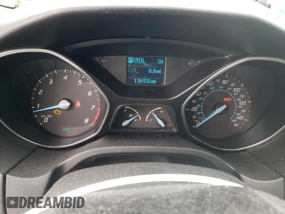2012 Ford Focus SE with VIN 1FAHP3F21CL142407, listed as a Copart auction lot 48551205 with 174,935 mi miles and Salvage Title. Bid and sale history available at carsss.com. Image 9.