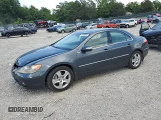 2006 Acura RL with VIN JH4KB16546C008393, listed as a Copart auction lot 60930345 with 220,010 mi miles and Salvage title. Bid and sale history available at DreamBid. Image 1.