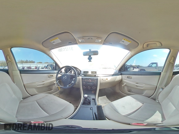 2006 Mazda 3 i with VIN JM1BK12F061415042, listed as a Copart auction lot 51121795 with 120,870 mi miles and Salvage Title. Bid and sale history available at DreamBid. Image 13.