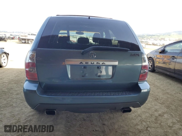 2006 Acura MDX with VIN 2HNYD18226H539379, listed as a Copart auction lot 49671035 with 192,473 mi miles and Salvage Title. Bid and sale history available at carsss.com. Image 6.