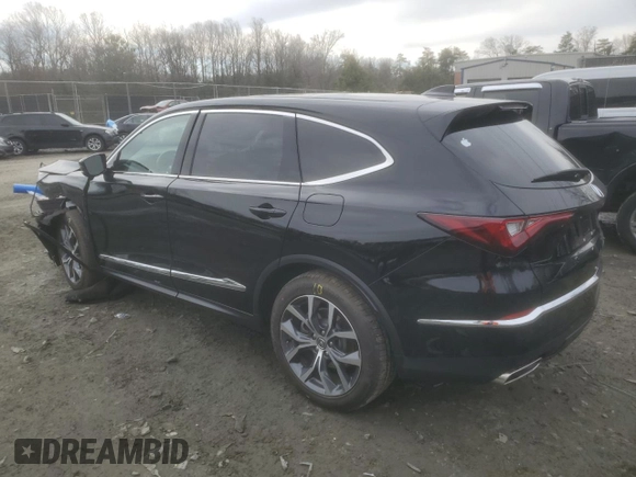 2024 Acura MDX w/Technology Package with VIN 5J8YE1H47RL008630, listed as a Copart auction lot 51585655 with 16,498 mi miles and Salvage Title. Bid and sale history available at carsss.com. Image 2.