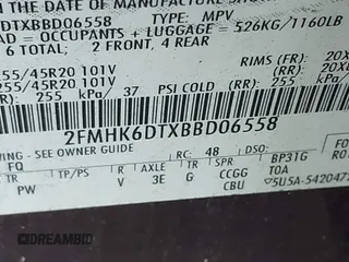 2011 Ford Flex Limited w/Ecoboost with VIN 2FMHK6DTXBBD06558, listed as a IAAI auction lot 41398328 with 192,647 mi miles. Bid and sale history available at carsss.com. Image 9.