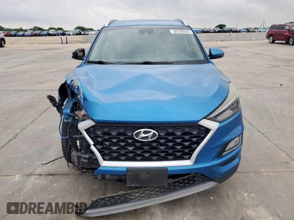 2019 Hyundai Tucson Sport z VIN KM8J33AL5KU861199, wystawiony jako Copart lot #55126555 z przebiegiem 75 432 mil mil oraz Szkoda całkowita • Salvage title. Historia ofert i sprzedaży dostępna na DreamBid. Obrazek 5.