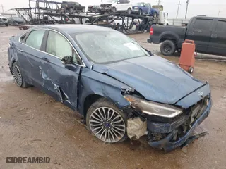 2018 Ford Fusion Titanium with VIN 3FA6P0D97JR206681, listed as a IAAI auction lot 41444652 with 116,836 mi miles. Bid and sale history available at carsss.com. Image 1.