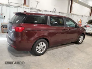 2015 Kia Sedona LX with VIN KNDMB5C19F6060877, listed as a Copart auction lot 52315255 with 187,271 mi miles and Non Repairable. Bid and sale history available at carsss.com. Image 3.