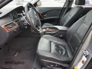 2007 BMW 5 Series 525i with VIN WBANE53587CW65729, listed as a Copart auction lot 50196855 with 178,956 mi miles and Salvage Title. Bid and sale history available at carsss.com. Image 7.