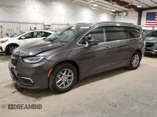 2021 Chrysler Pacifica Touring with VIN 2C4RC1FG6MR561713, listed as a Copart auction lot 53855655 with 48,735 mi miles and Salvage title. Bid and sale history available at DreamBid. Image 1.