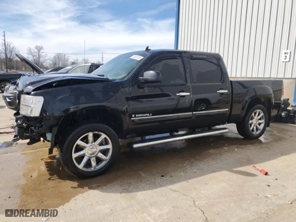 2008 GMC Sierra Denali with VIN 2GTEK638881163483, listed as a Copart auction lot 49830245 with 144,296 mi miles and Salvage Title. Bid and sale history available at carsss.com. Image 1.