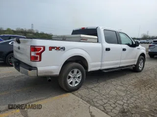 2020 Ford F-150 XL with VIN 1FTFW1E52LKE09080, listed as a Copart auction lot 54144725 with 153,422 mi miles and Clean Title. Bid and sale history available at carsss.com. Image 3.