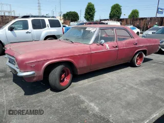 1966 Chevrolet Impala с VIN 164696D136646, выставлен на аукционе Copart как лот 65637205 с пробегом 32 333 миль миль и Чистый • Clean title. История ставок и продаж доступна на DreamBid. Изображение 1.