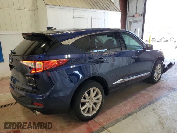 2021 Acura RDX with VIN 5J8TC2H3XML003153, listed as a Copart auction lot 59270585 with 34,628 mi miles and Salvage title. Bid and sale history available at DreamBid. Image 3.